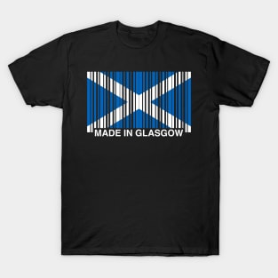 Made in Glasgow Funny Scottish Flag T-Shirt